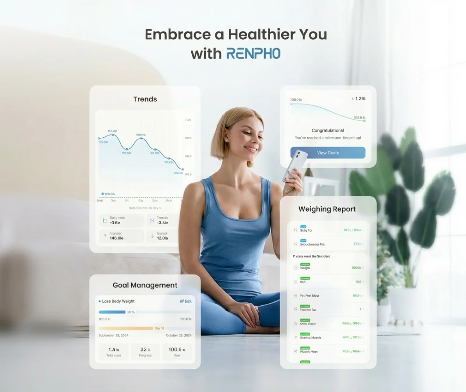 Elis 1+ Smart Body Scale (USB Chargeable) - Image 5